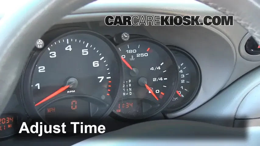 2000 Porsche 911 Carrera 4 3.4L 6 Cyl. Convertible Clock